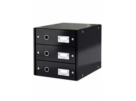 Schubladenset Leitz 6048-00-95 60480095 Click & Store schwarz 3 Schubladen