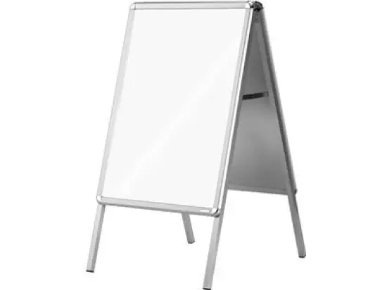 Kundenstopper Magnetoplan 00017 SP A0, Metallrückwand, Kundenstopper, wetterbeständig