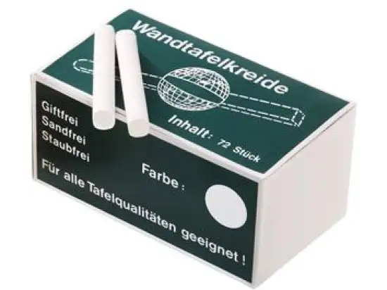 Wandtafelkreide Magnetoplan 12305 rund weiß, Pack 72 Stk