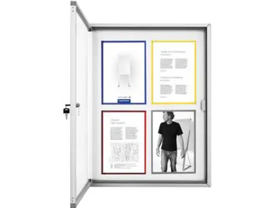Außenschaukasten Magnetoplan 1214200 CC 9xA4 90x112,5cm magnetisch, Sicherheitsglas