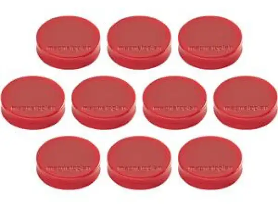 Magnet-Kreis Magnetoplan 1664006 Ergo Ø 30mm medium rot, Pack 10 Stk