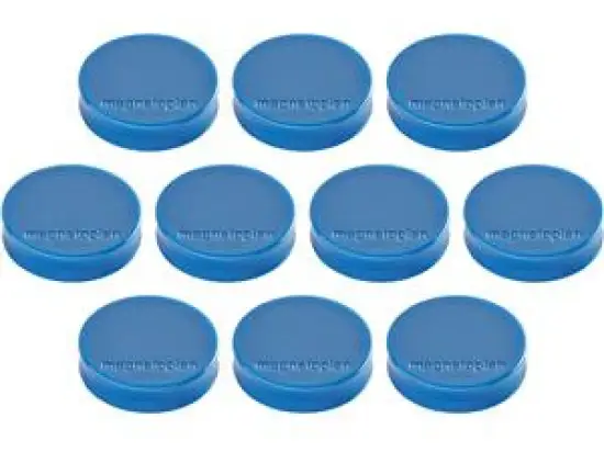 Magnet-Kreis Magnetoplan 1664014 Ergo Ø 30mm medium dunkelblau, Pack 10 Stk