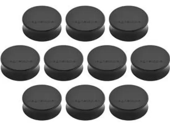 Magnet-Kreis Magnetoplan 1665012 Ergo Ø 34mm large schwarz, Pack 10 Stk