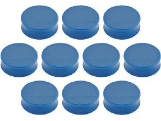 Magnet-Kreis Magnetoplan 1665014 Ergo Ø 34mm large dunkelblau, Pack 10 Stk