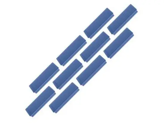 Magnet-Rechteck Magnetoplan 1665114 54x19x8mm dunkelblau, Pack 10 Stk