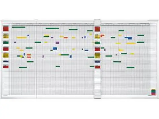 Aktivitäten- und Urlaubsplaner Magnetoplan 3703355 1500x750mm, 5Tage, 60 Mitarbeiter