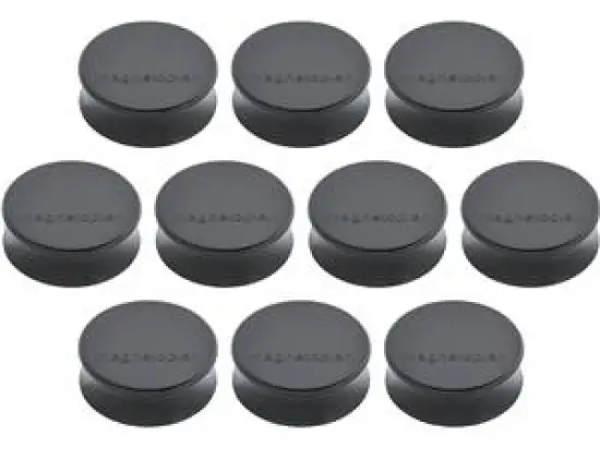 Magnet-Kreis Magnetoplan 16650101 Ergo Ø 34mm large felsgrau, Pack 10 Stk