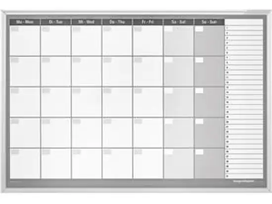 Monatsplaner Magnetoplan 1249512HS horizontal 92x62,5cm beschreibbar und magnethaftend