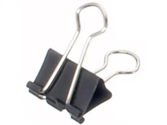 Briefklemmer-Foldback Maul 2131390 mauly 13 mm, schwarz, Pack 12 Stk