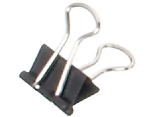 Briefklemmer-Foldback Maul 2141390 mauly 13 mm, schwarz, Pack 12 Stk