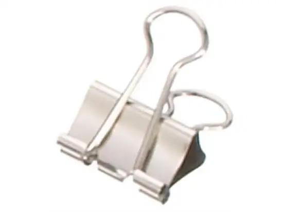 Briefklemmer-Foldback Maul 2151996 mauly 19 mm, vernickelt, Pack 12 Stk