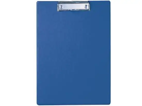 Schreibplatte / Klemmbrett Maul 2335237 A4 blau Klemmweite 8mm mit Folienüberzug