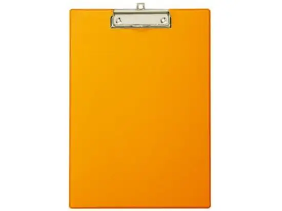 Schreibplatte / Klemmbrett Maul 2335243 A4 orange Klemmweite 8mm mit Folienüberzug