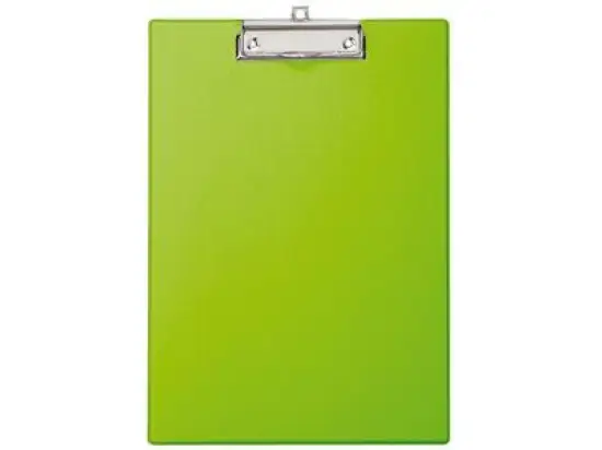 Schreibplatte / Klemmbrett Maul 2335254 A4 hellgrün Klemmweite 8mm mit Folienüberzug