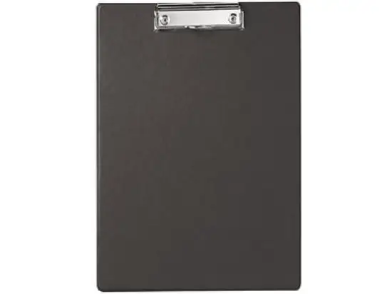 Schreibplatte / Klemmbrett Maul 2335290 A4 schwarz Klemmweite 8mm mit Folienüberzug