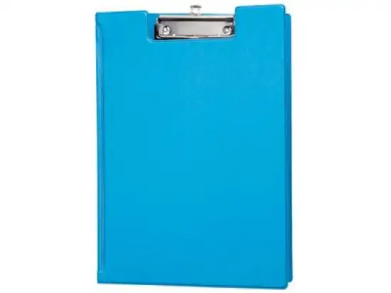 Schreibplatte / Klemmbrett Maul 2339234 hellblau A4 8mm Klemmweite, mit Folienüberzug und Innentasche