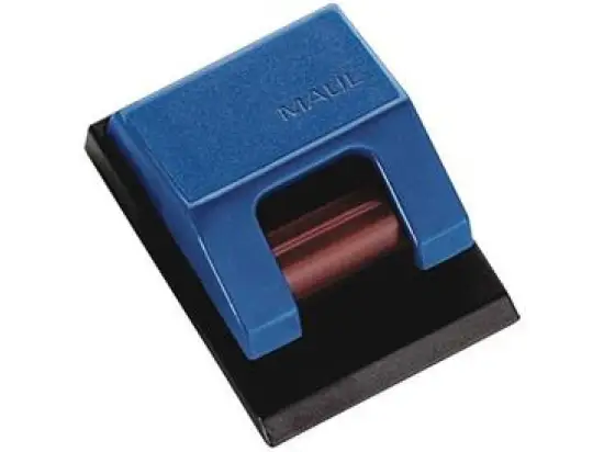 Planhalter-Rollenclip Maul 6241035 S, blau Klemmrollenautomatik selbstklebend, Pack 10 Stk