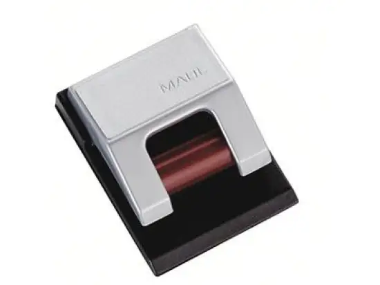 Planhalter-Rollenclip Maul 6241094 S, silber Klemmrollenautomatik selbstklebend, Pack 10 Stk