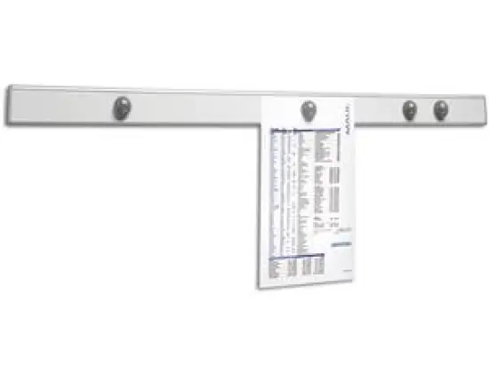 Planhalter-Wandschiene Maul 6250094 design MAULpro silber inkl 4 Kugelmagnete