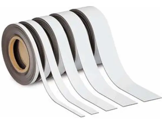 Magnetband Maul 6524702 10mx40mmx1mm weiß, magnethaftend, beschriftbar