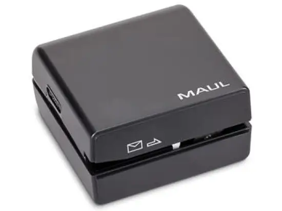 Brieföffner Maul 7561890 elektrisch 14x4,5x5cm Schnittbreite 2,5mm incl.4 Batterien
