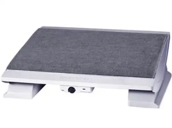 Fußstütze Maul 9025085 45x39cm beheizt grau Din Norm 5 Neigungswinkel Teppichbelag