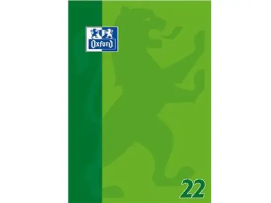 Berufsschulblock Oxford 100050348 A4 kariert/5mm 50 Blatt 90g 4-fach gelocht ohne Rand, Pack 5 Stk