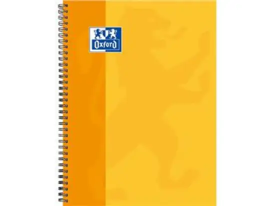 Collegeblock Oxford 100050361 A4+ kariert 80 Blatt 4-fach gelocht Rand links und rechts