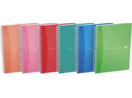 Spiralbuch Oxford 100102483 My Colours A5 kariert 90 Blatt PP sortiert