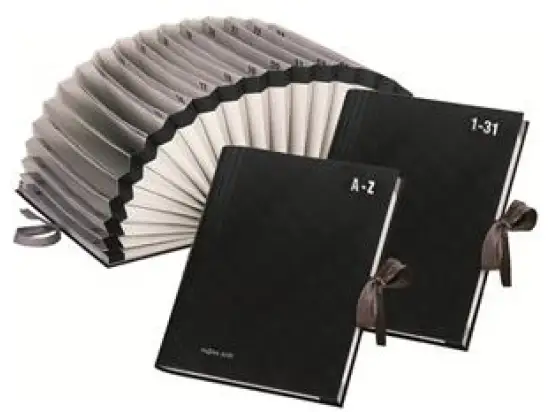 Vorordner Pagna 24311-04 1-31 schwarz 31 Fächer Kunststoff-Einband