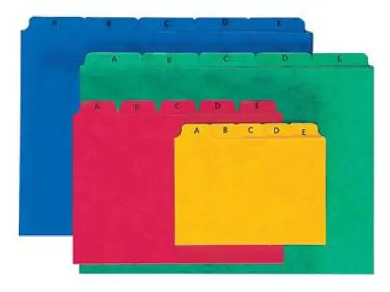 Leitregister Pagna 25251-03 A5-quer A-Z grün 25-teilig Pressspan