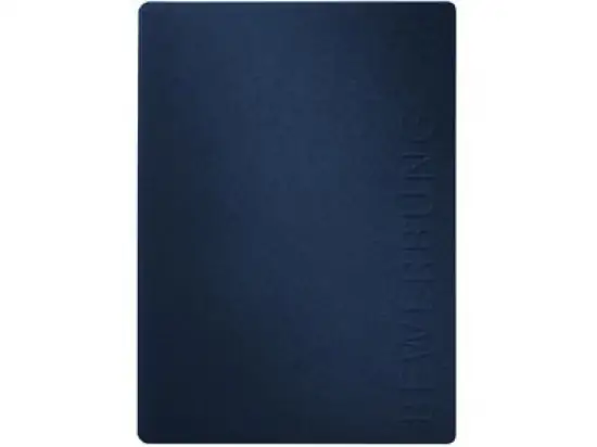 Bewerbungsmappe Pagna 44122-02 Stream blau 2-teilig Karton/Pappe mit Prägung, Pack 15 Stk