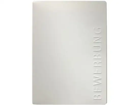 Bewerbungsmappe Pagna 44122-09 Stream ivory 2-teilig Karton/Pappe mit Prägung, Pack 15 Stk