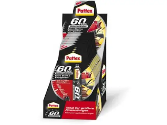 Universalkleber Pattex PUK6K 60SEK Extra stark, flexibel, repositonierbar, 20g