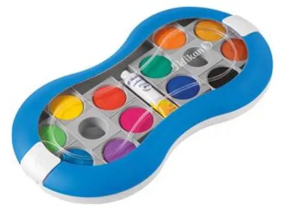 Deckfarbkasten Pelikan 724617 Space+ 735SP/12 blau inkl. 1 Tube Deckweiß