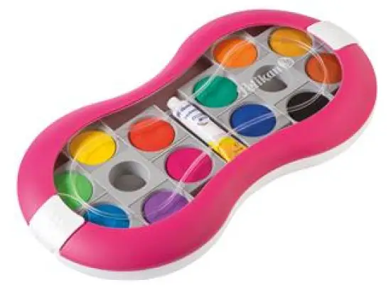 Deckfarbkasten Pelikan 724625 Space+ 735SP/12 pink inkl. 1 Tube Deckweiß