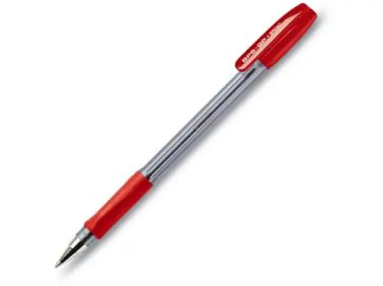 Kugelschreiber Pilot BPS-GP-B-R 2091002 BPS-GP B B, Wechselmine, mit Kappe, rot, Pack 12 Stk