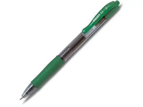 Gelschreiber Pilot BL-G2-10-G 2627004 G-2 10 klassik G2 0,6mm grün, Pack 12 Stk