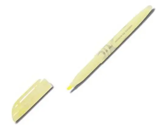Textmarker Pilot SW-FL-SY 4136065 Frixion Light Soft 3,8mm, Keilspitze, radierbar, pastellgelb, Pack 12 Stk
