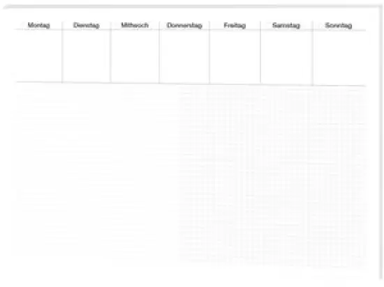 Schreibunterlage RNK 46632 Papier kariert und liniert small-table 48x33cm 30 Blatt schwarz/weiß