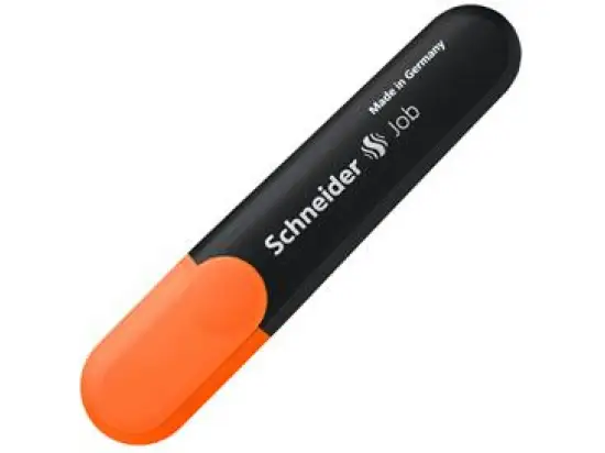 Textmarker Schneider 1506 Job 1-5mm, Keilspitze, orange