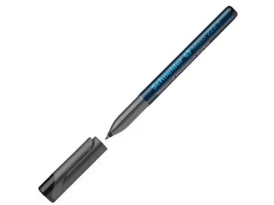 Universalmarker Schneider 112201 Maxx 222 F 0,7mm, Rundspitze, wasserfest, schwarz, Pack 10 Stk
