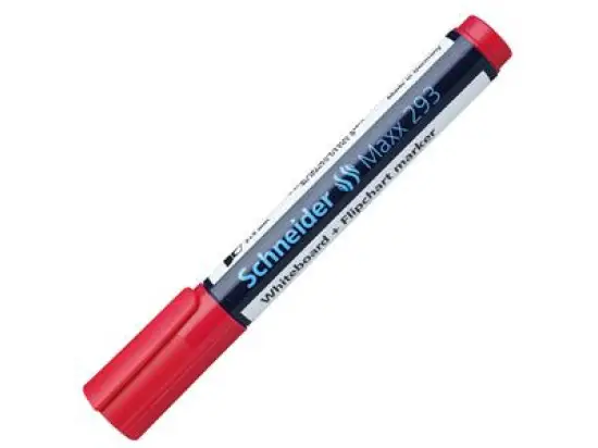 Whiteboardmarker / Flipchartmarker Schneider 129302 Maxx 293 2-5mm, Keilspitze, rot