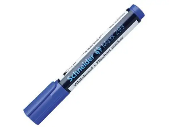 Whiteboardmarker / Flipchartmarker Schneider 129303 Maxx 293 2-5mm, Keilspitze, blau