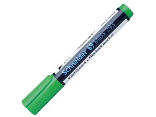 Whiteboardmarker / Flipchartmarker Schneider 129304 Maxx 293 2-5mm, Keilspitze, grün