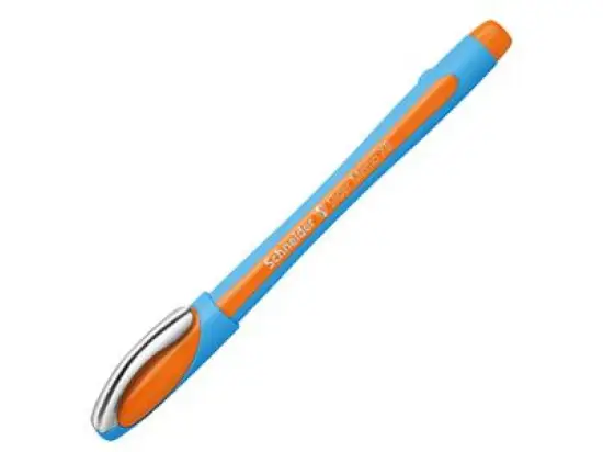 Kugelschreiber Schneider 150206 Slider Memo XB XB, Wechselmine, mit Kappe, orange, Pack 5 Stk