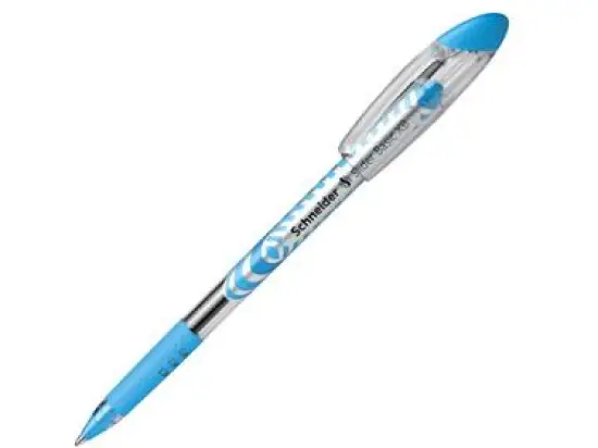 Kugelschreiber Schneider 151210 Slider Basic XB XB, mit Kappe, hellblau, Pack 5 Stk