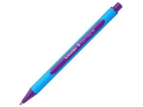 Kugelschreiber Schneider 152208 Slider Edge XB XB, mit Kappe, Dreikant, violett, Pack 5 Stk