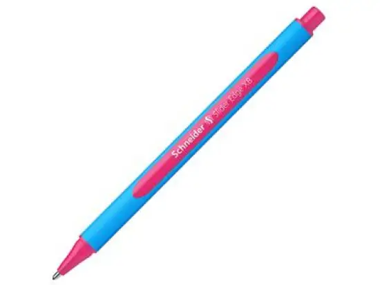 Kugelschreiber Schneider 152209 Slider Edge XB XB, mit Kappe, Dreikant, pink, Pack 5 Stk