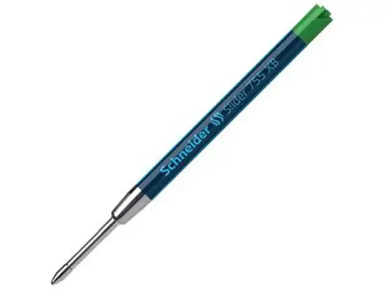 Kugelschreibermine Schneider 175504 Slider 755 XB XB, Großraummine, dokumentenecht, grün